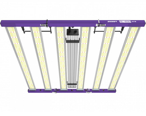 Top-down view of the SL-760 LED Grow Light displaying six full-spectrum LED bars with uniform layout