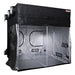 Goliath Grow Tent 8x8 with open front flaps, showing large reflective interior and multiple ducting ports.
