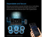 Diagram showing the AC Infinity UIS ecosystem with the IONFRAME A7 LED grow light connecting to controllers, sensors, and the mobile app for automated grow room management.