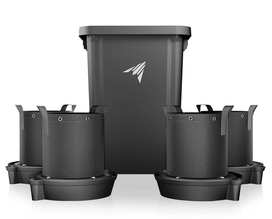 AC Infinity Self-Watering System - 4-Pot Kit, w/ 13 Gallon Portable Reservoir
