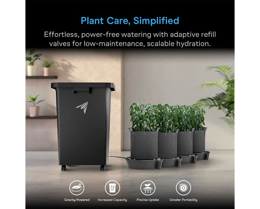 AC Infinity Self-Watering System - 4-Pot Kit, w/ 13 Gallon Portable Reservoir