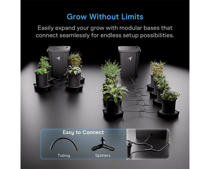 AC Infinity Self-Watering System - 4-Pot Kit, w/ 13 Gallon Portable Reservoir