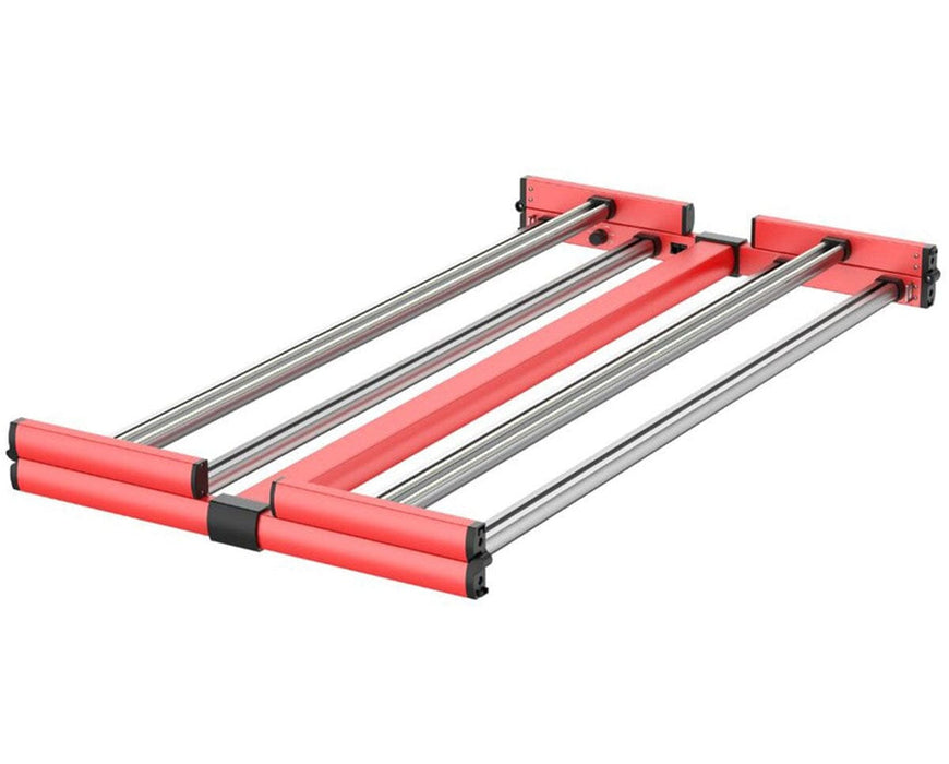 California Lightworks SolarXtreme 640 LED grow light folded view showing compact storage design with durable aluminum bars for indoor growers.