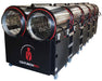 Front angle view of the CenturionPro XL 10.0 trimmer, showing multiple tumblers for high-volume wet and dry bud trimming.