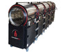 Front angle of the CenturionPro XL 5.0 trimmer with multiple stainless steel tumblers for wet and dry cannabis trimming.