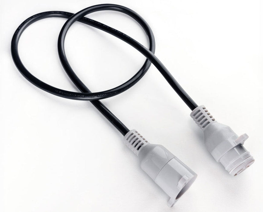 3-foot extension cable for Craft Farmer under canopy lights with weather-resistant connectors for daisy-chaining.