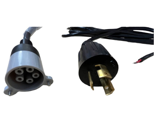 Craft Farmer dimmable power cord with 10V control, shown with 240V/277V plug and durable 5-pin connector ends.