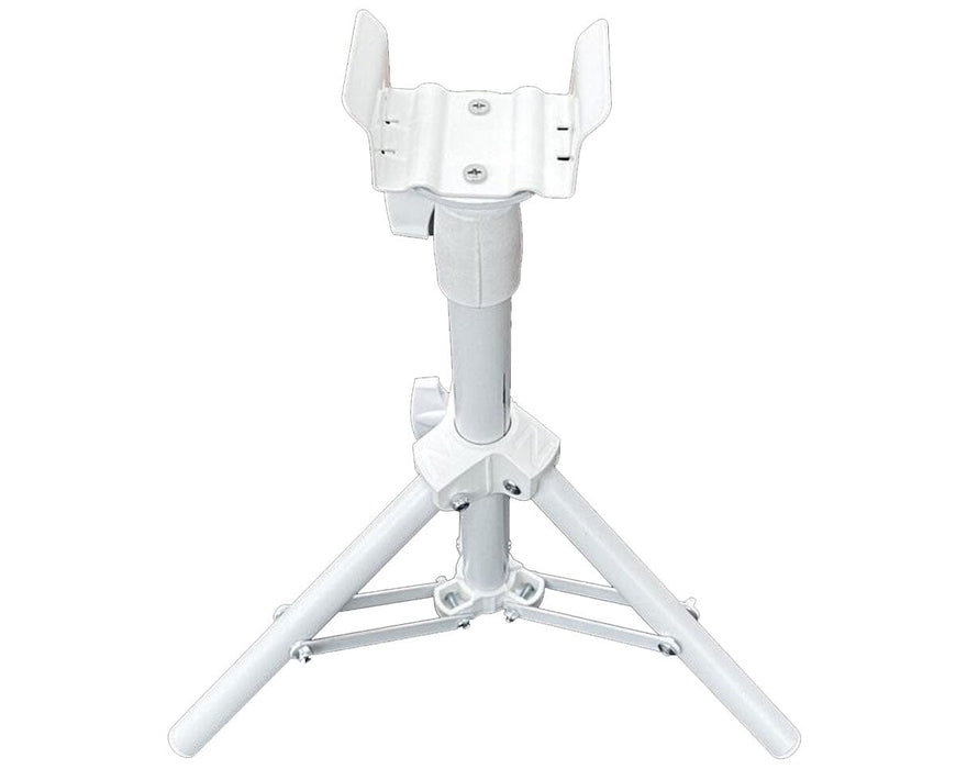 Top view of Craft Farmer undercanopy stand showing clamp and tripod base for stable grow light mounting.