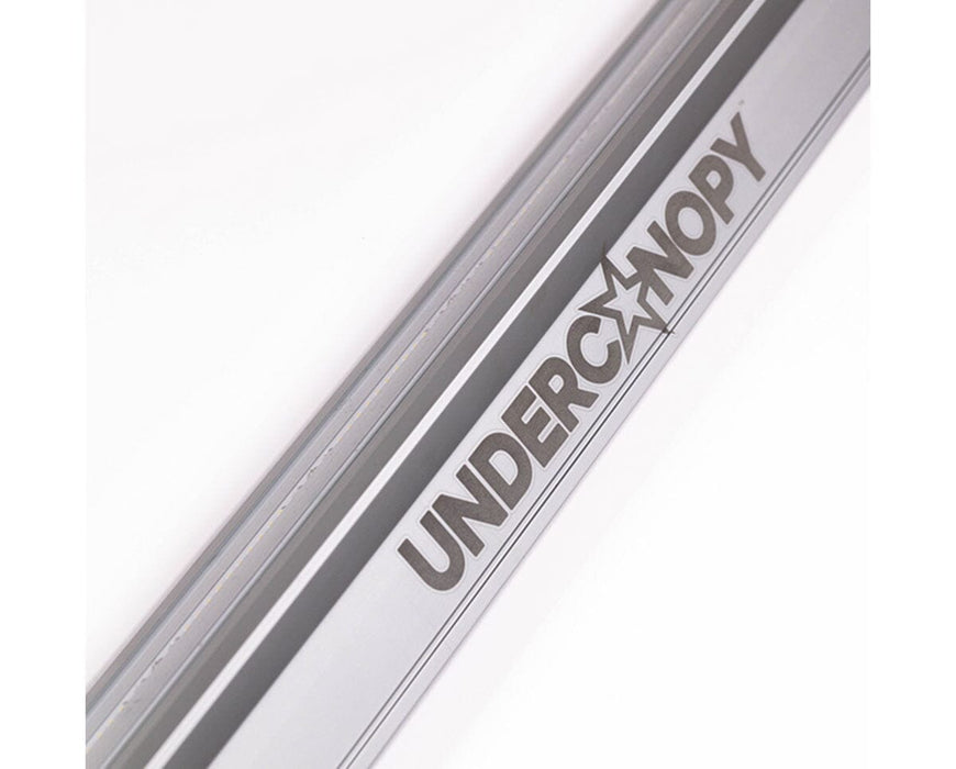 Close-up of the "UNDERCANOPY" branding on the Craft Farmer V3 fixture's aluminum housing for under-canopy use.