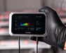 Faven CX3 grow light controller showing dual channel spectrum adjustment and far red control on touchscreen.