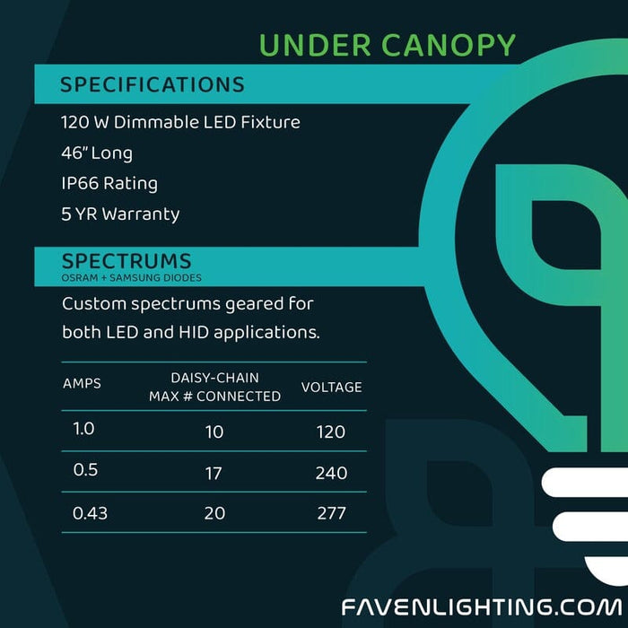 Under Canopy Lights Faven Lighting 