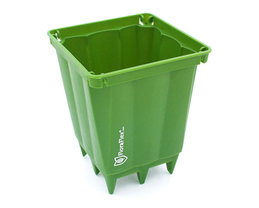 FloraFlex POTPRO 4-Inch Pot empty green container ideal for seedlings and small plants.
