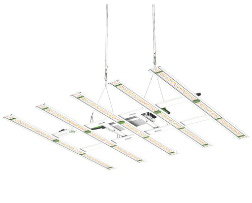 Angled image of the FloraFlex Patent Pending 400W Full Spectrum LED Grow Light with Custom Diodes.