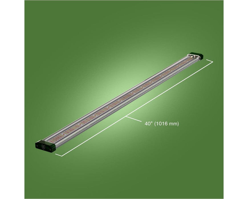 Single 120W LED bar from FloraFlex shown with 40-inch length labeled and custom diode array.