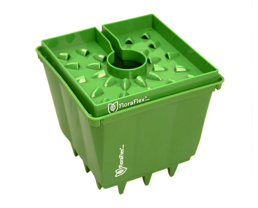FloraFlex POTPRO 6-Inch Pot with FloraCap attached for precise drip irrigation and nutrient delivery.