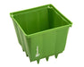 FloraFlex POTPRO 6-Inch Pot green nursery container showing compact square design for small plants.