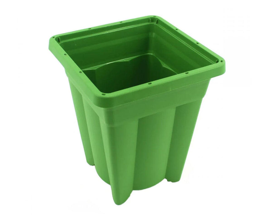 FloraFlex POTPRO 6-Inch Tall Pot green nursery container with 1-gallon capacity for small to medium plants.