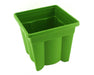 FloraFlex POTPRO 8-Inch Tall Pot green nursery container showing deep square design for 2-gallon capacity.