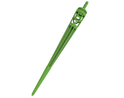 Angled view of the FloraFlex Basket Dripper showing its open-frame design for optimal nutrient flow and minimal clogging.