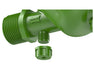 FloraFlex Disc Filter bottom outlet close-up showing labeled screen drain cap detail.