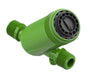 FloraFlex Disc Filter angled front view showing black threaded cap and smooth filter housing design.
