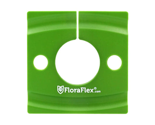 FloraFlex Drip Shield 2.0 flat green shield with center hole designed for rockwool and coco coir blocks.