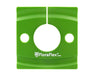 FloraFlex Drip Shield 2.0 flat green shield with center hole designed for rockwool and coco coir blocks.