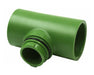 FloraFlex T Fitting green irrigation connector with O-ring seal for secure nutrient line connection.