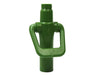 FloraFlex Flora Valve green irrigation connector with threaded top and ergonomic handle for easy nutrient flow control.