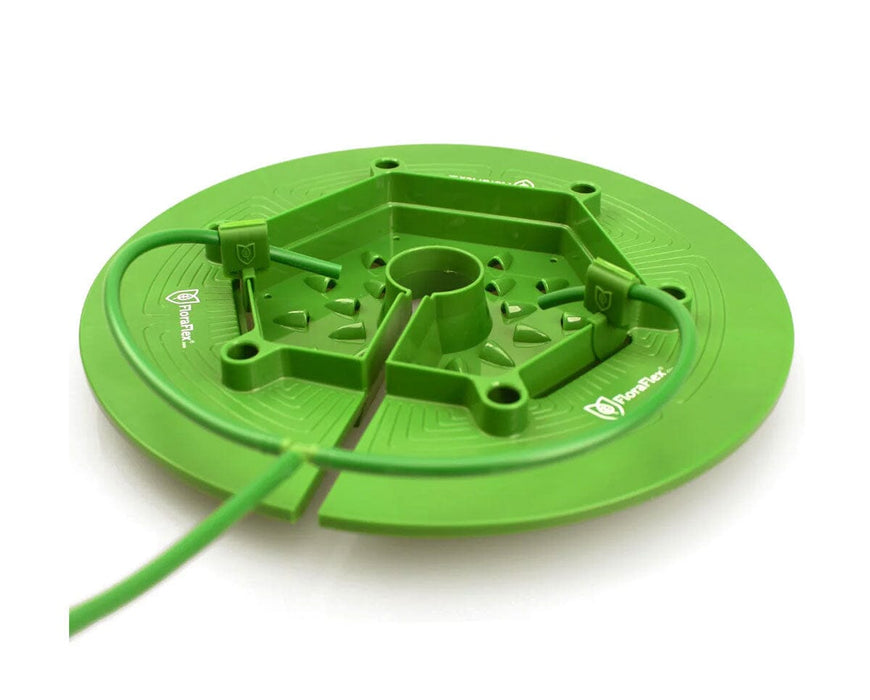 FloraFlex 7.5–9 Inch FloraCap connected with tubing for even nutrient and water delivery.