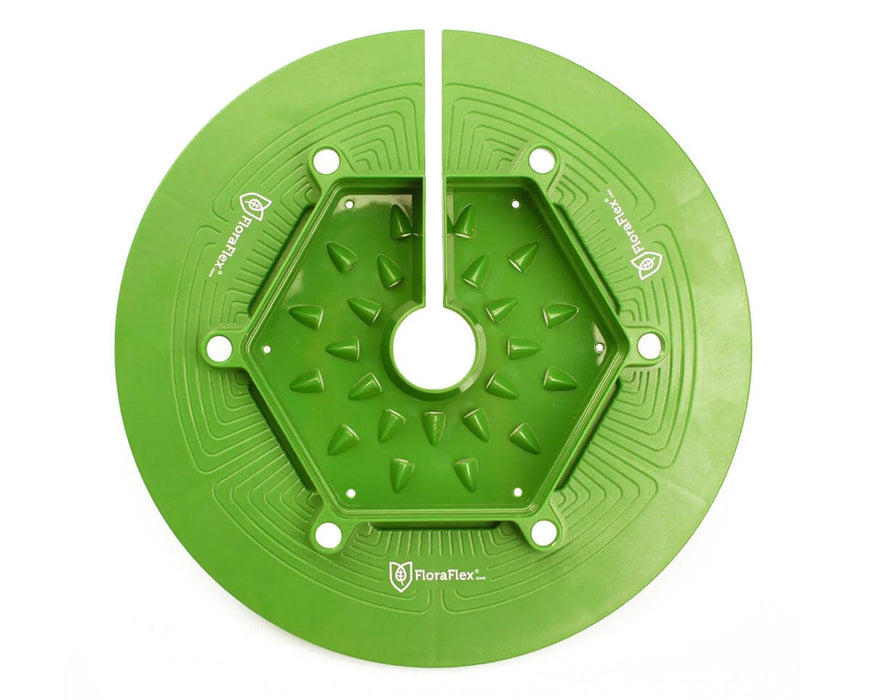 FloraFlex 7.5–9 Inch FloraCap top view showing precision louvers for uniform watering.
