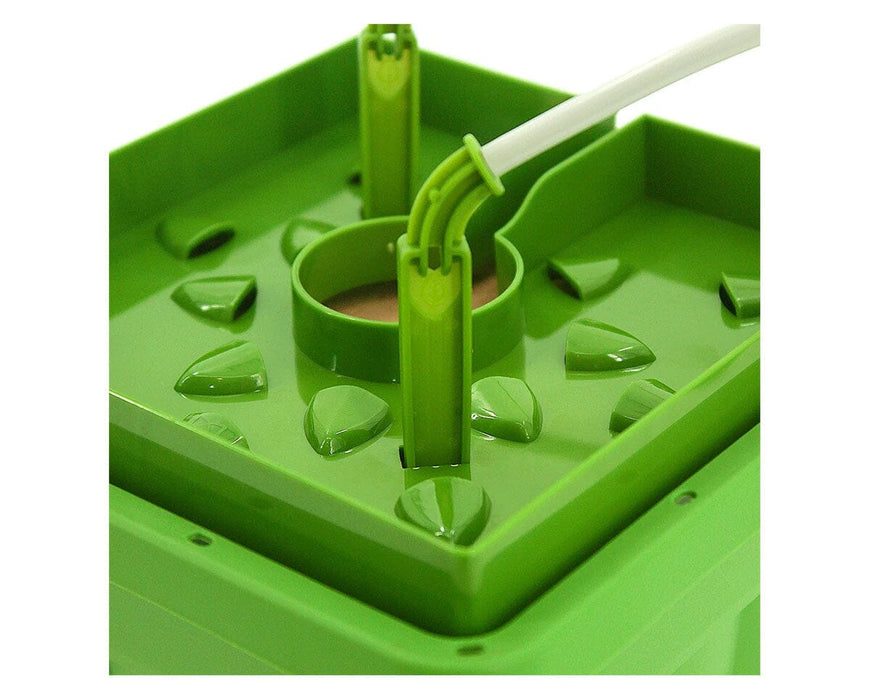 FloraFlex 6-Inch Single Use FloraCap with FloraClips connected for automated irrigation system.