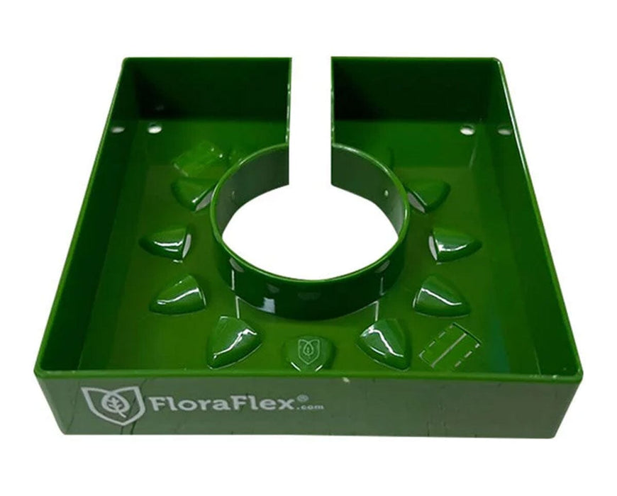 FloraFlex 6-Inch Single Use FloraCap side profile showing centered stem opening and curved louvers.