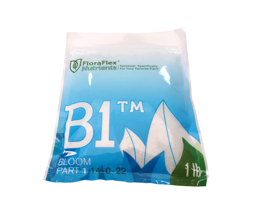 FloraFlex B1 Bloom Part 1 nutrients in 1 lb resealable bag.