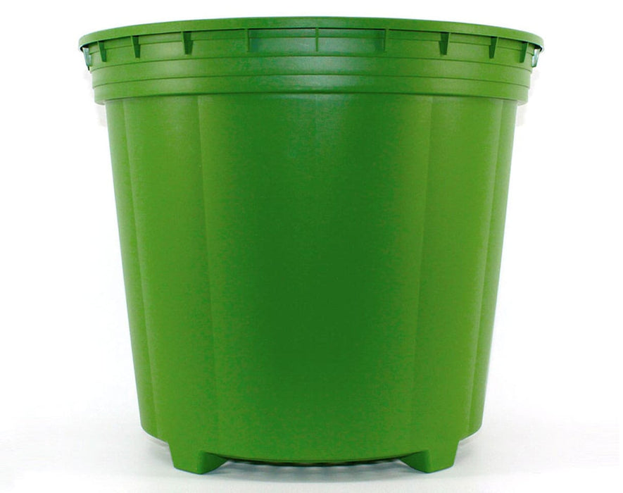 Side profile of the FloraFlex PotPro 3 Gallon Bucket with elevated foot system and sturdy vertical design for improved drainage.