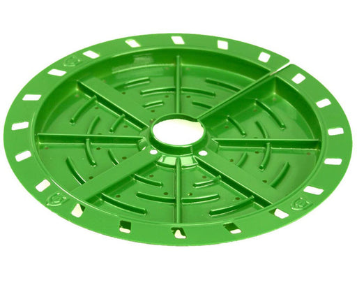 Close-up of single FloraFlex Round Matrix unit showing eight-section maze design for balanced nutrient distribution.