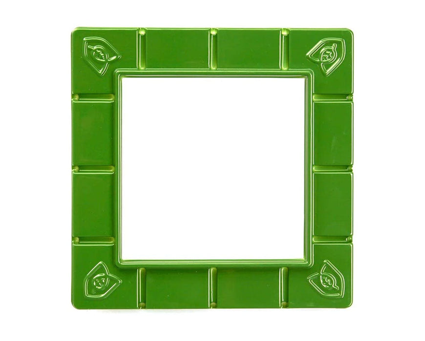 FloraFlex Stackers 4x4 square frame top view for securing grow cubes in vertical setups.