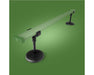Under-canopy light mounted on two FloraFlex adjustable stands for stable ground-level lighting.