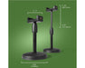 FloraFlex light stand height range diagram showing 6.75" to 11.25" adjustability and 4.562" base.