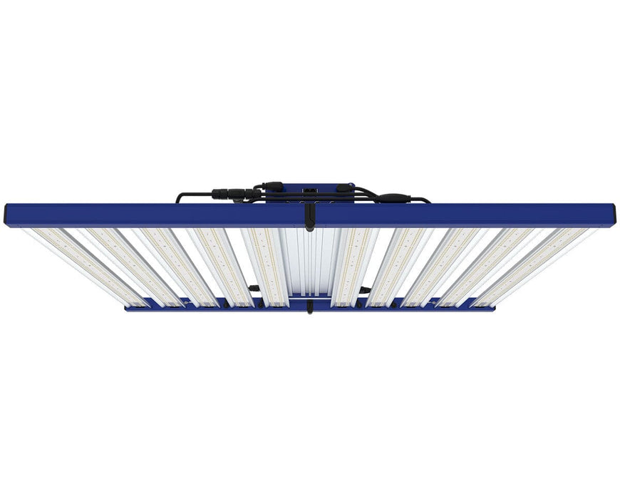 Side view of the 10-bar Tarantula Borg Evolution V3 grow light displaying uniform LED distribution and centralized power housing.