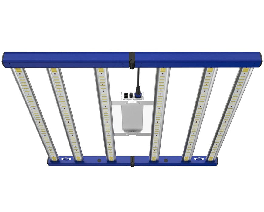 Grand Master LEDs Tarantula Tent Ultimate 3x3 480W full spectrum grow light with blue frame and LEDESTAR diodes.