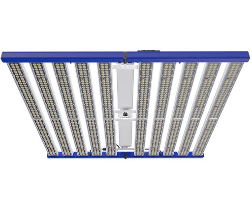 Underside view of Tarantula Explorer Ultra grow light showing LEDESTAR diodes and dual channel design.