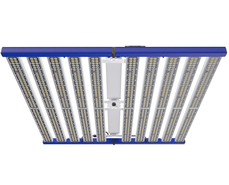 Underside view of Tarantula Explorer Ultra grow light showing LEDESTAR diodes and dual channel design.