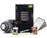 Harvest Right Medium Home Pro Freeze Dryer in black with oil-free pump, stainless steel trays, sealer, and food storage kit.