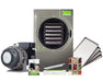 Harvest Right Medium Home Pro Freeze Dryer in stainless steel with oil-free pump, stainless steel trays, sealer, and food storage kit.