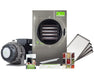 Harvest Right Small Home Pro Freeze Dryer in stainless steel with oil-free pump, stainless steel trays, sealer, and food storage kit.