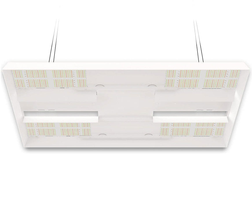 Close-up of the HLG 750 ES showing board-level diodes and heatsink fins for improved thermal management and light efficiency.