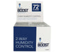 Integra BOOST 72% RH 8g 2-way humidity control pack retail box display with 144 individually wrapped units.