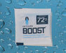 Integra BOOST 72% RH 8g humidity pack with water droplet background highlighting moisture control.