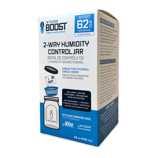 Integra Integra Humidity Control Jar w/ Basket - Incl. 3 Boost Packs (4g 62 RH) - EACH Integra 